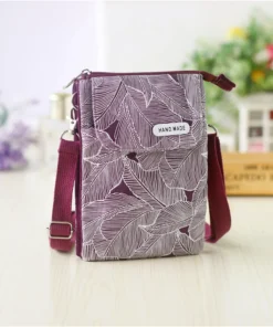 Handytasche Stoff burgunderrot