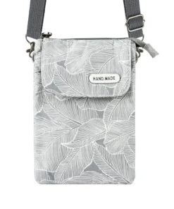 Handytasche aus Stoff Grau